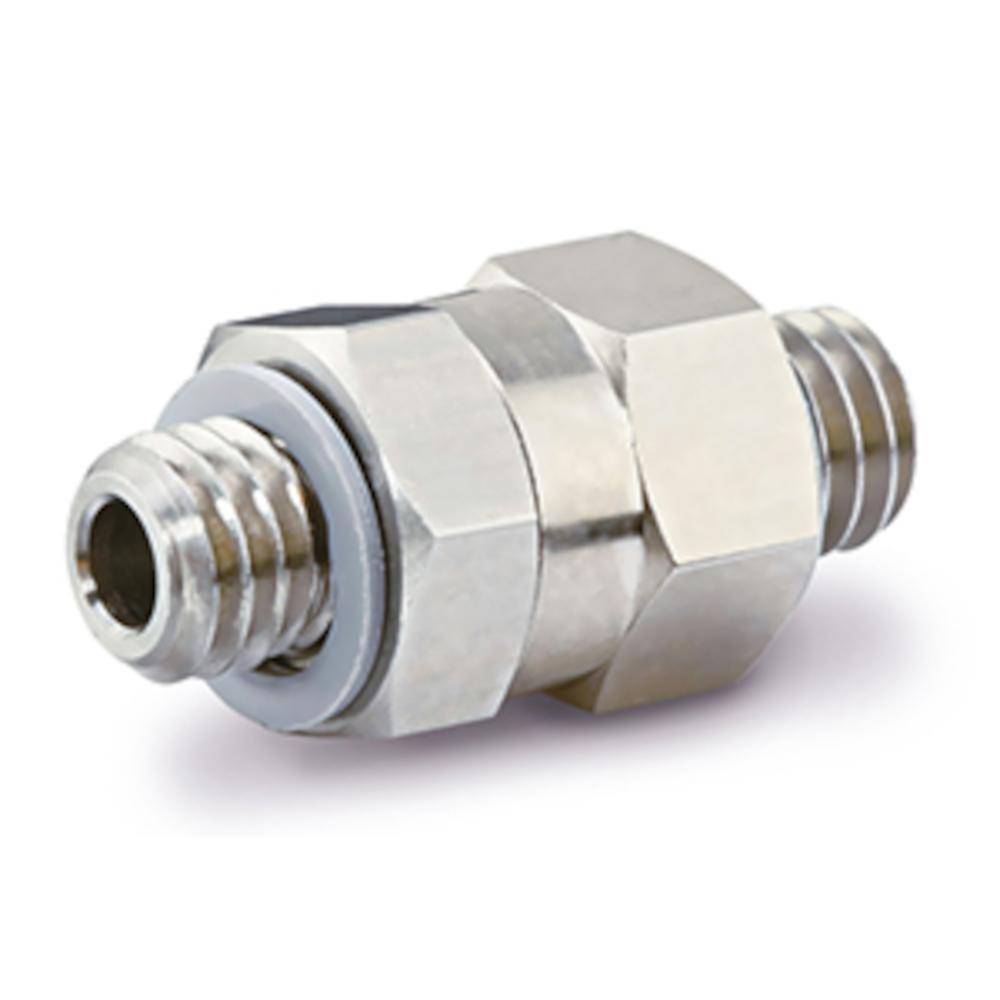 Doppelnippel - MS-Serie - Edelstahl - 2x M5 AG PAT - bis 1.0 Mpa - 360° schwenkbar - Preis per Stück