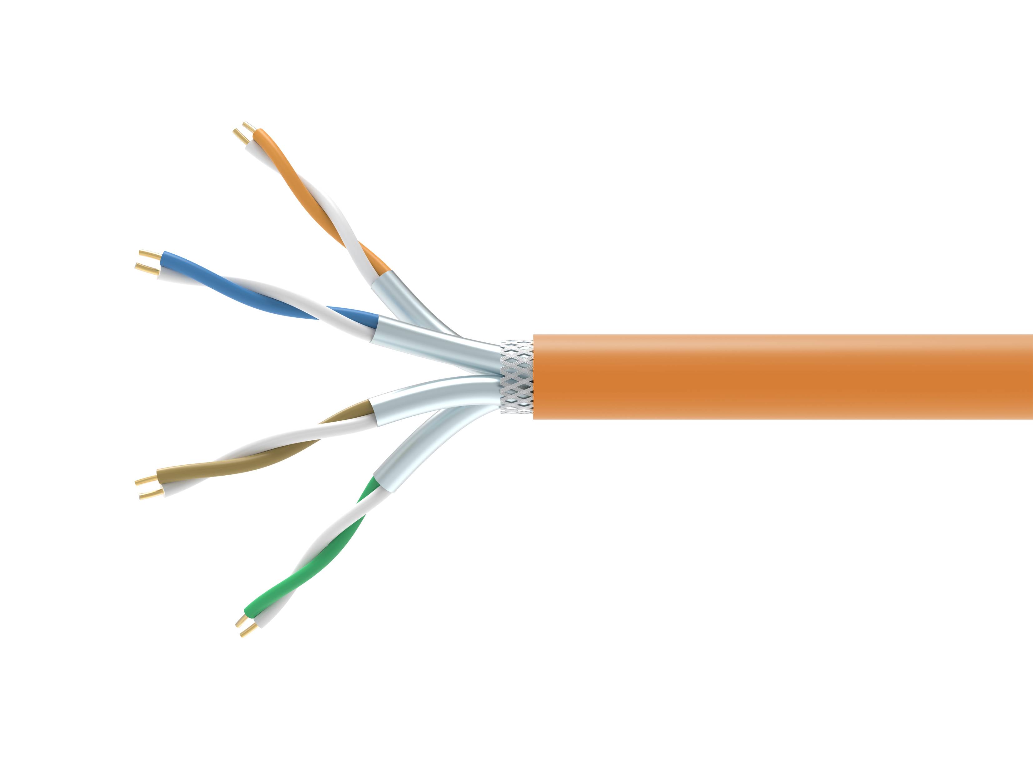 Equip 404551, 305 m, Cat7, S/FTP (S-STP), Orange