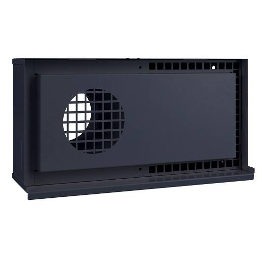 Kermi x-well Wetterschutzgitt. doppelt NW125, waagrecht, f. Wandeinbau, RAL7016 - Y2401125009K