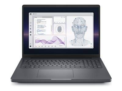 Ein Laptop zeigt Gesichtserkennungssoftware mit einem Drahtgitter-Gesicht, Diagrammen und analytischen Informationen auf dem Bildschirm.