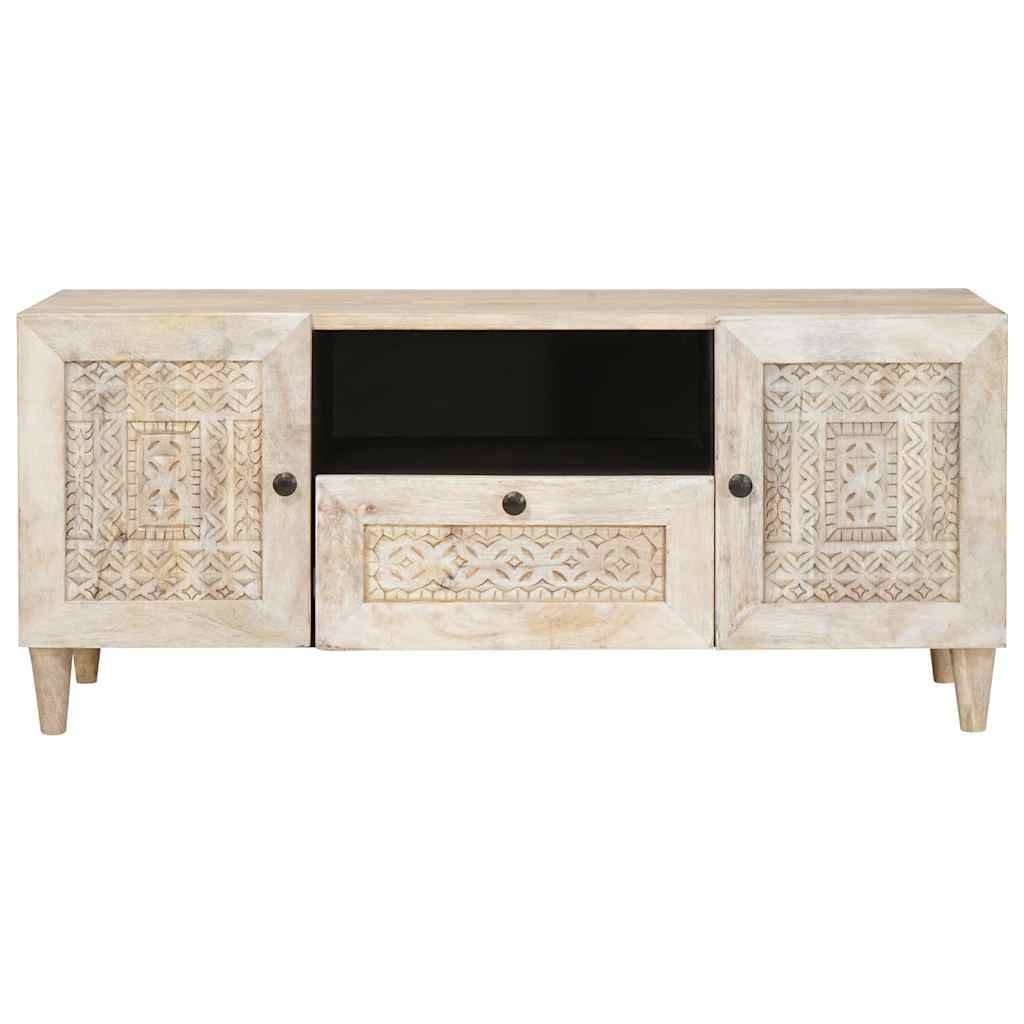 vidaXL TV-Einheiten mit Schubladen Weiß 105 x 33 x 46 cm Holzwerkstoff