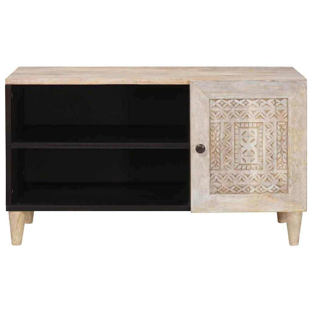 vidaXL TV-Einheiten mit Regal Weiß 80 x 33 x 46 cm Holzwerkstoff