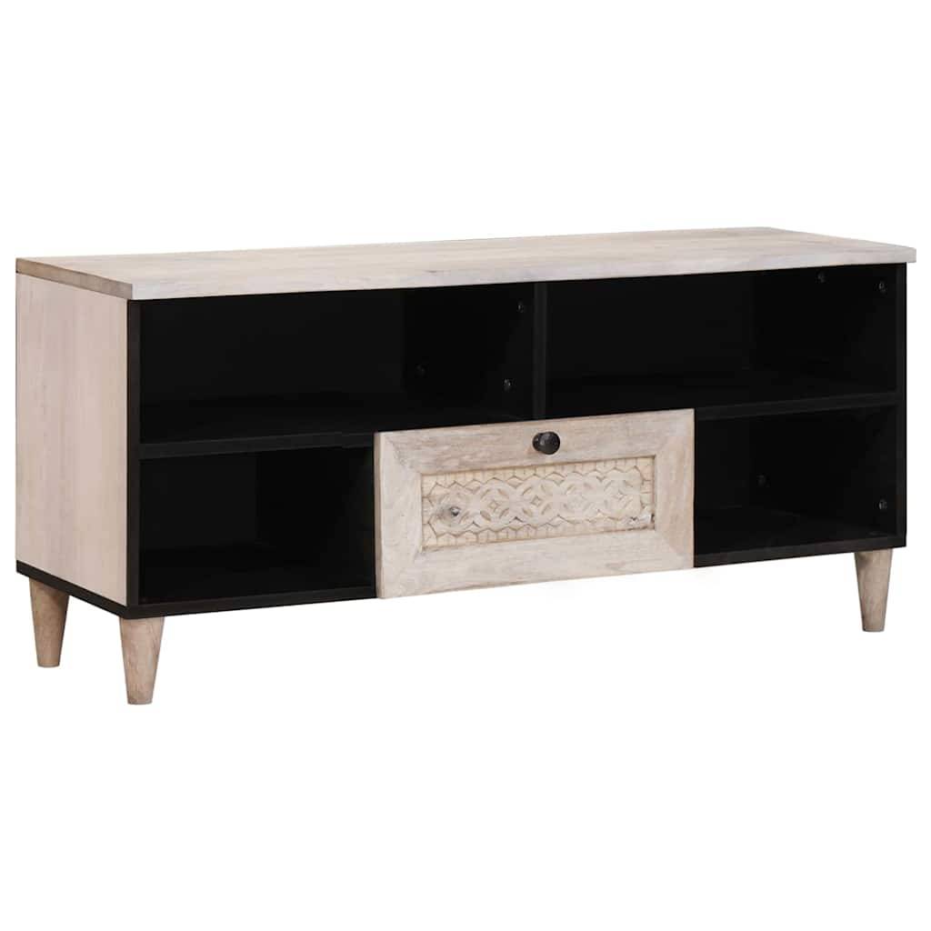 vidaXL TV-Einheiten mit Schubladen Weiß 105 x 33 x 46 cm Holzwerkstoff