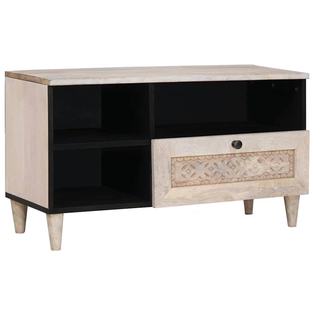 vidaXL TV-Einheiten mit Schubladen Weiß 80 x 33 x 46 cm Holzwerkstoff