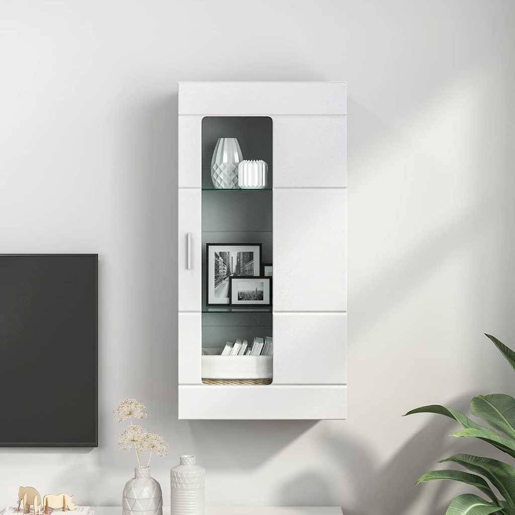 vidaXL Holzschrank mit Speicher Weiß 50 x 29 x 100 cm Holzwerkstoff