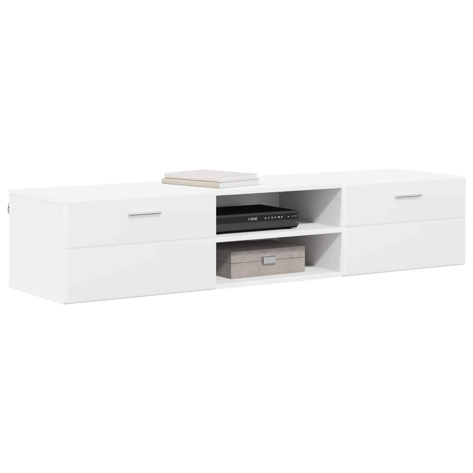 vidaXL Holzschrank mit Schubladen Weiß 150 x 39 x 30 cm Holzwerkstoff