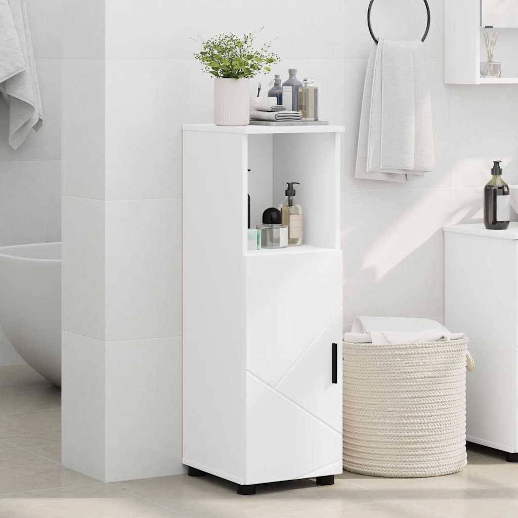 vidaXL Badezimmerschrank Weiß 30 x 35 x 95 cm Holzwerkstoff & Metall