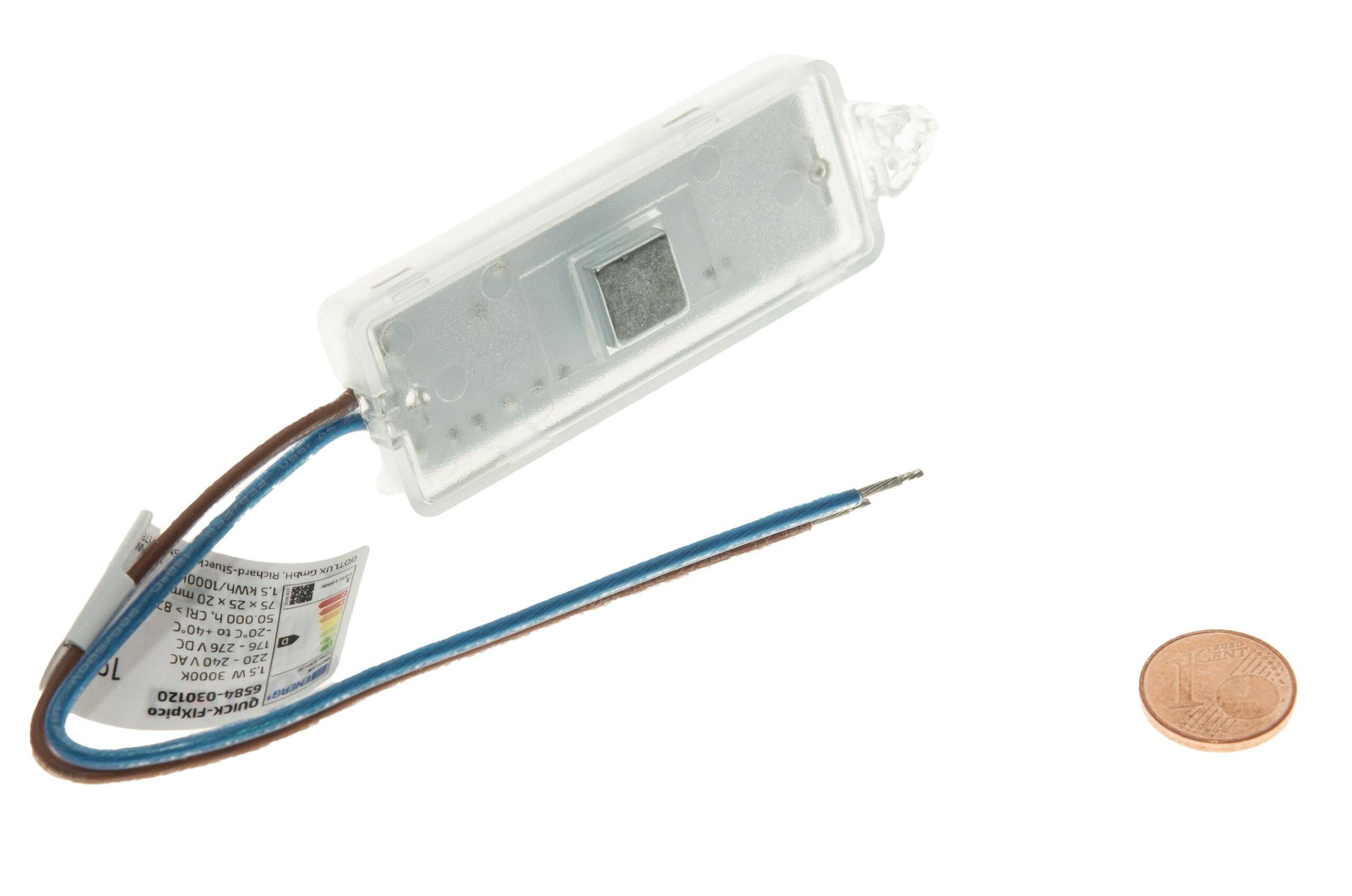 DOTL Umrüstmodul QUICK-FIXpico LED AC/DC 240V 1,5W 190lm 4000K LBH=75x25x20 Techn.Licht/Wohnraum