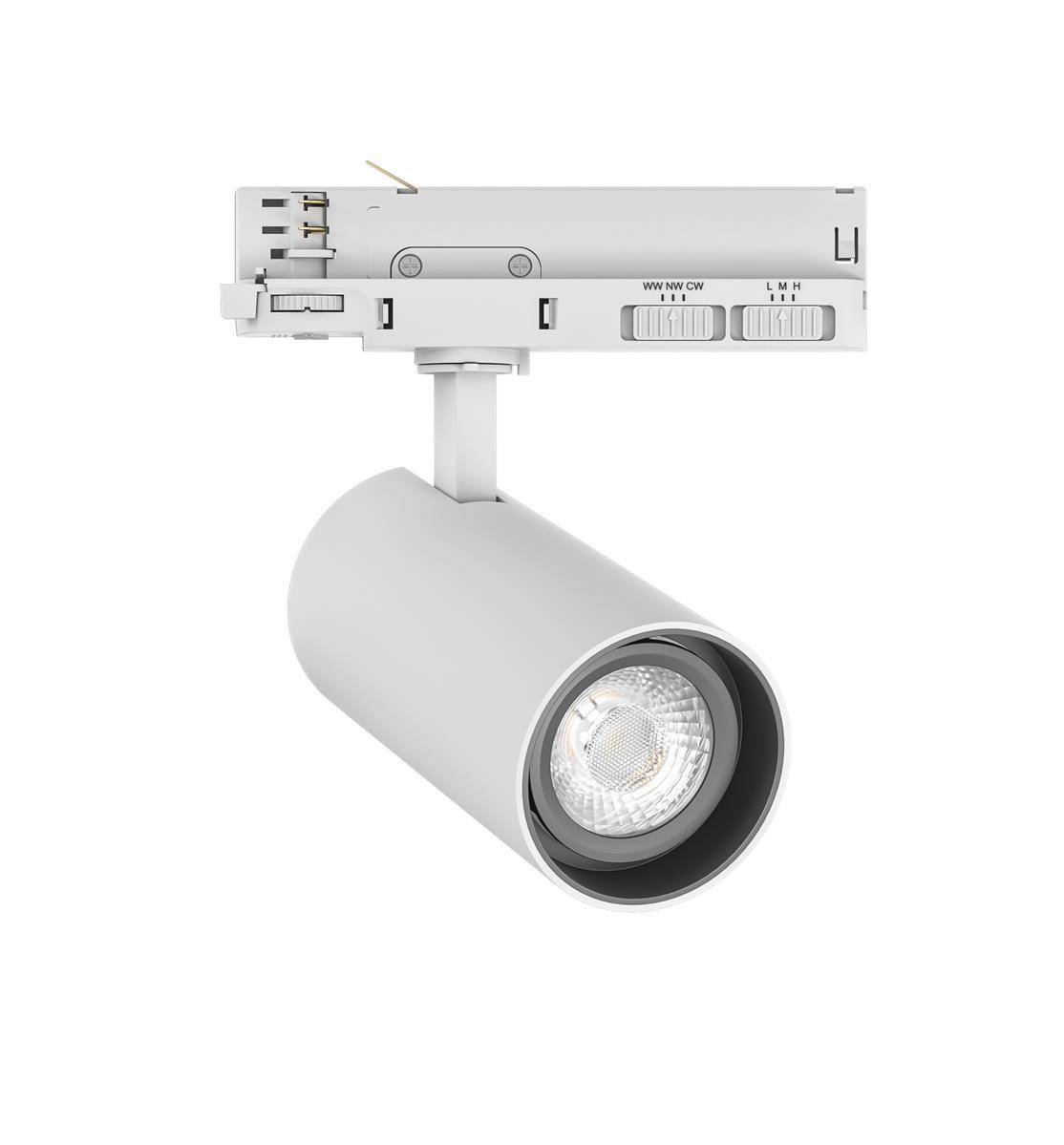 DOTLUX LED-Tracklight SLIMtrack-eco max.21Watt POWERselect & COLORselect weiss 36°