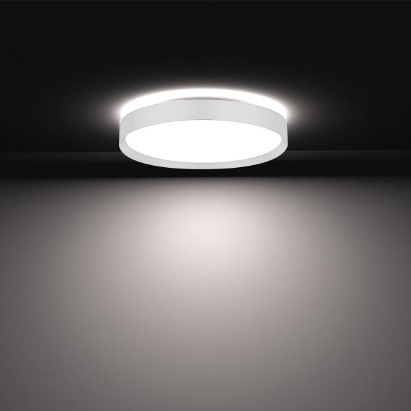 DOTLUX LED-Leuchte DISCugr Ø600mm 60W COLORselect und DALI weiß