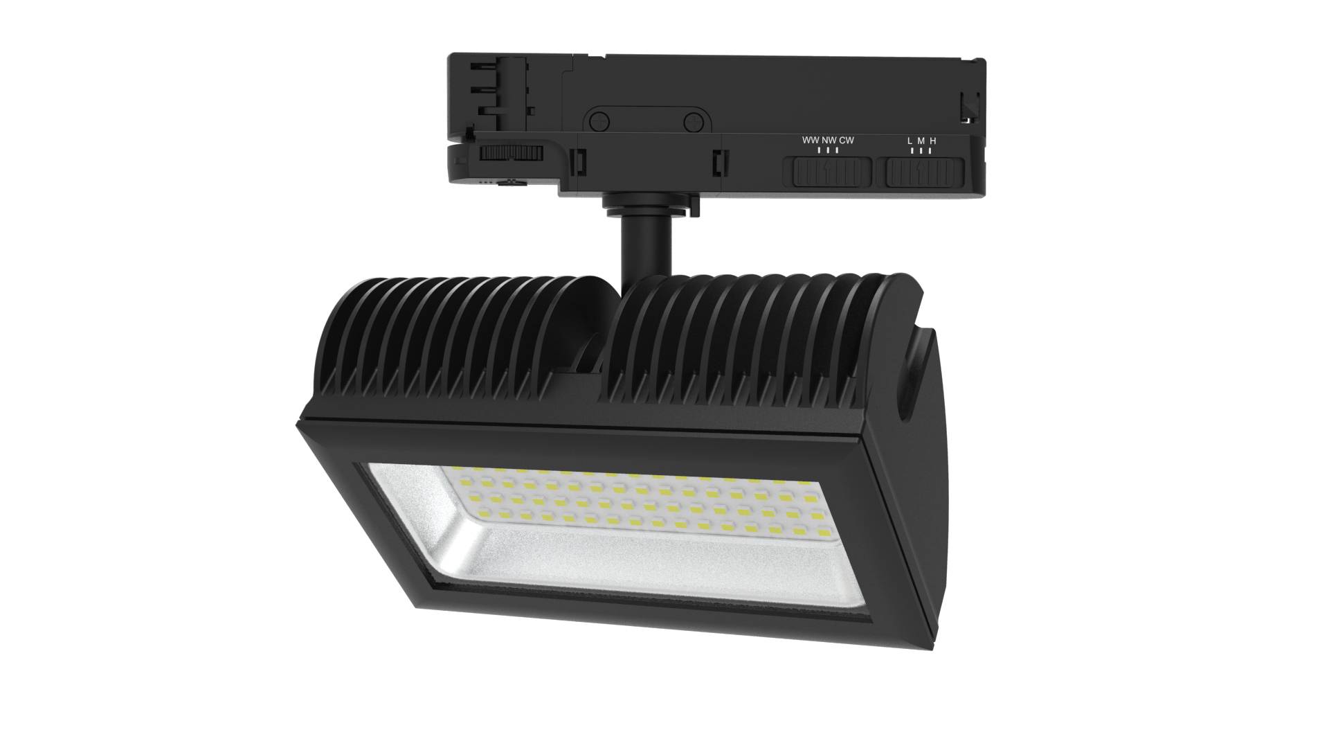 DOTLUX LED-Tracklight FLEXAtrack max.32W POWERselect & COLORselect 100° schwarz