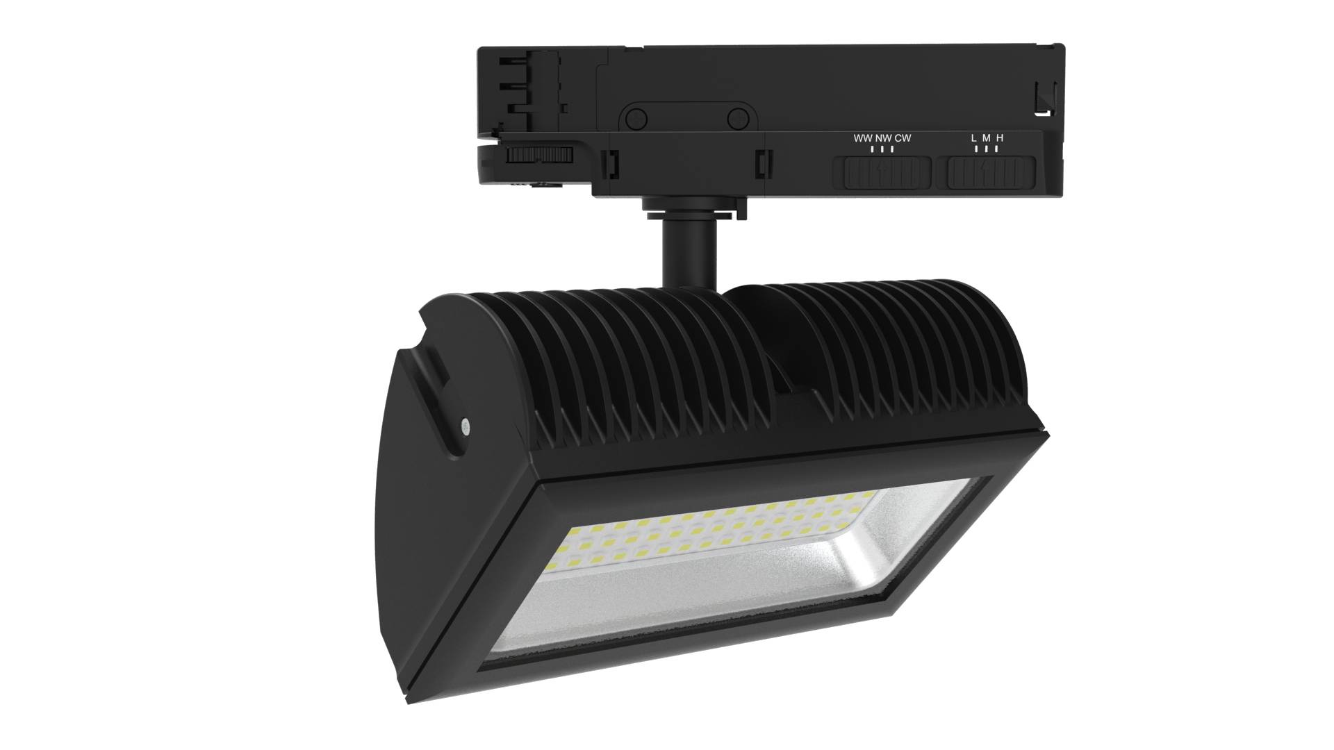 DOTLUX LED-Tracklight FLEXAtrack max.32W POWERselect & COLORselect 100° schwarz