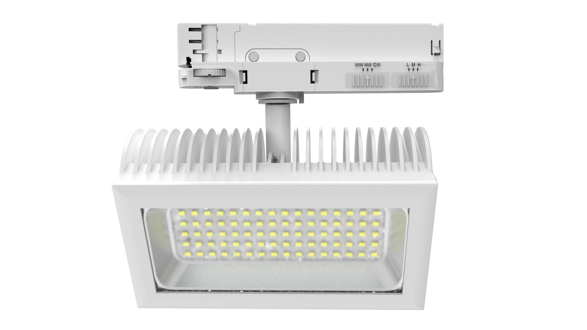 DOTLUX LED-Tracklight FLEXAtrack max.32W POWERselect & COLORselect 100° weiss