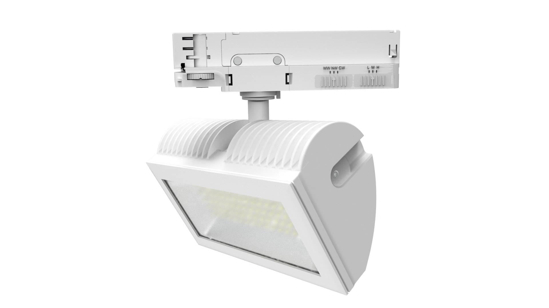 DOTLUX LED-Tracklight FLEXAtrack max.32W POWERselect & COLORselect 100° weiss
