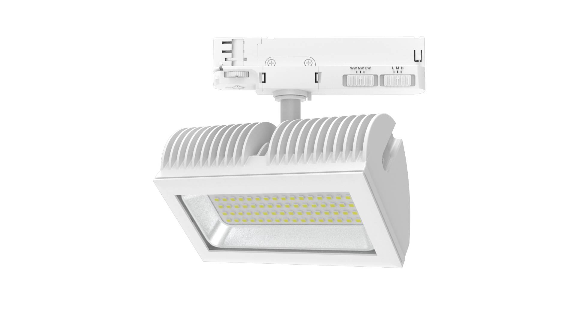 DOTLUX LED-Tracklight FLEXAtrack max.32W POWERselect & COLORselect 100° weiss
