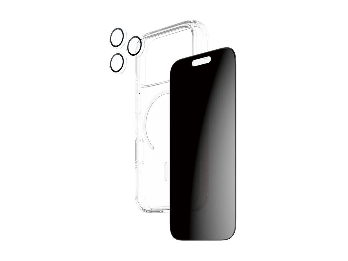 CARE by Schutzglass Flagship Privacy 3-in-1-Hülle + Sichtschutzglas Linse iPhone 17 Pro