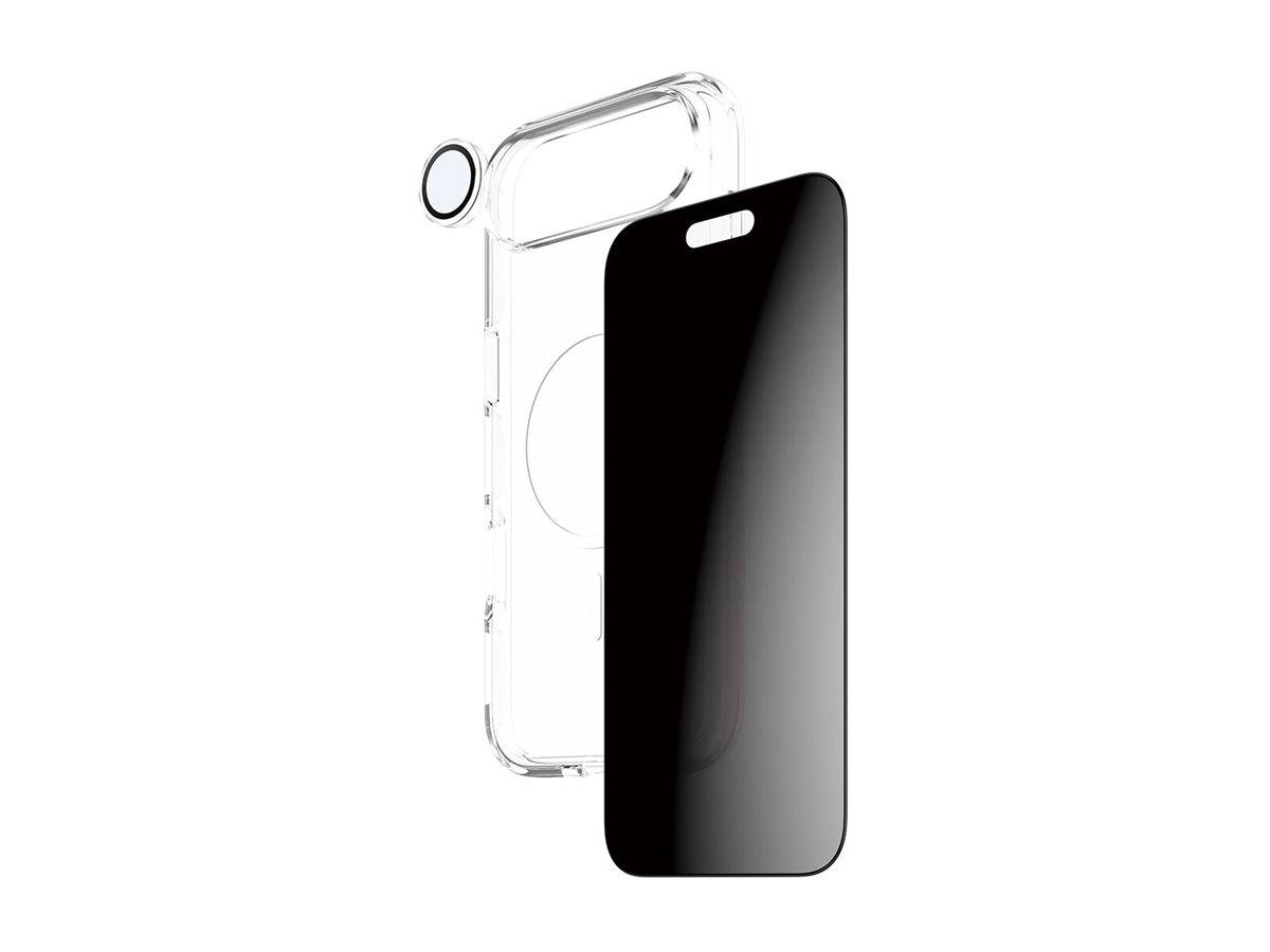 CARE by Schutzglass Flagship Privacy 3-in-1-Hülle + Sichtschutzglas Linse iPhone Air
