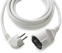 REV Schutzkontakt-Verlängerung 5 m, weiß