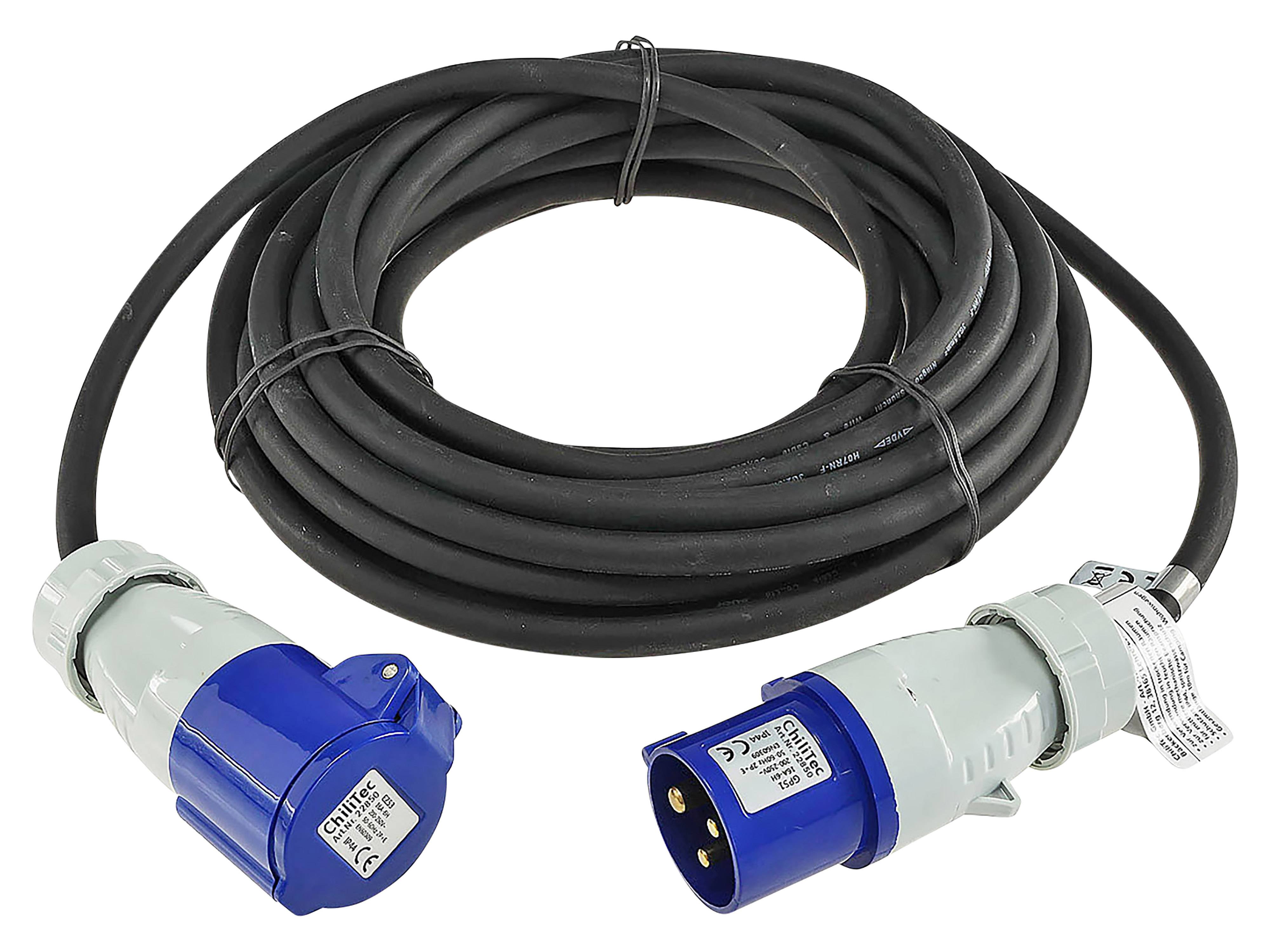 CHILITEC CEE-Verlängerung 16A/3500W, 3-polig, 10 m