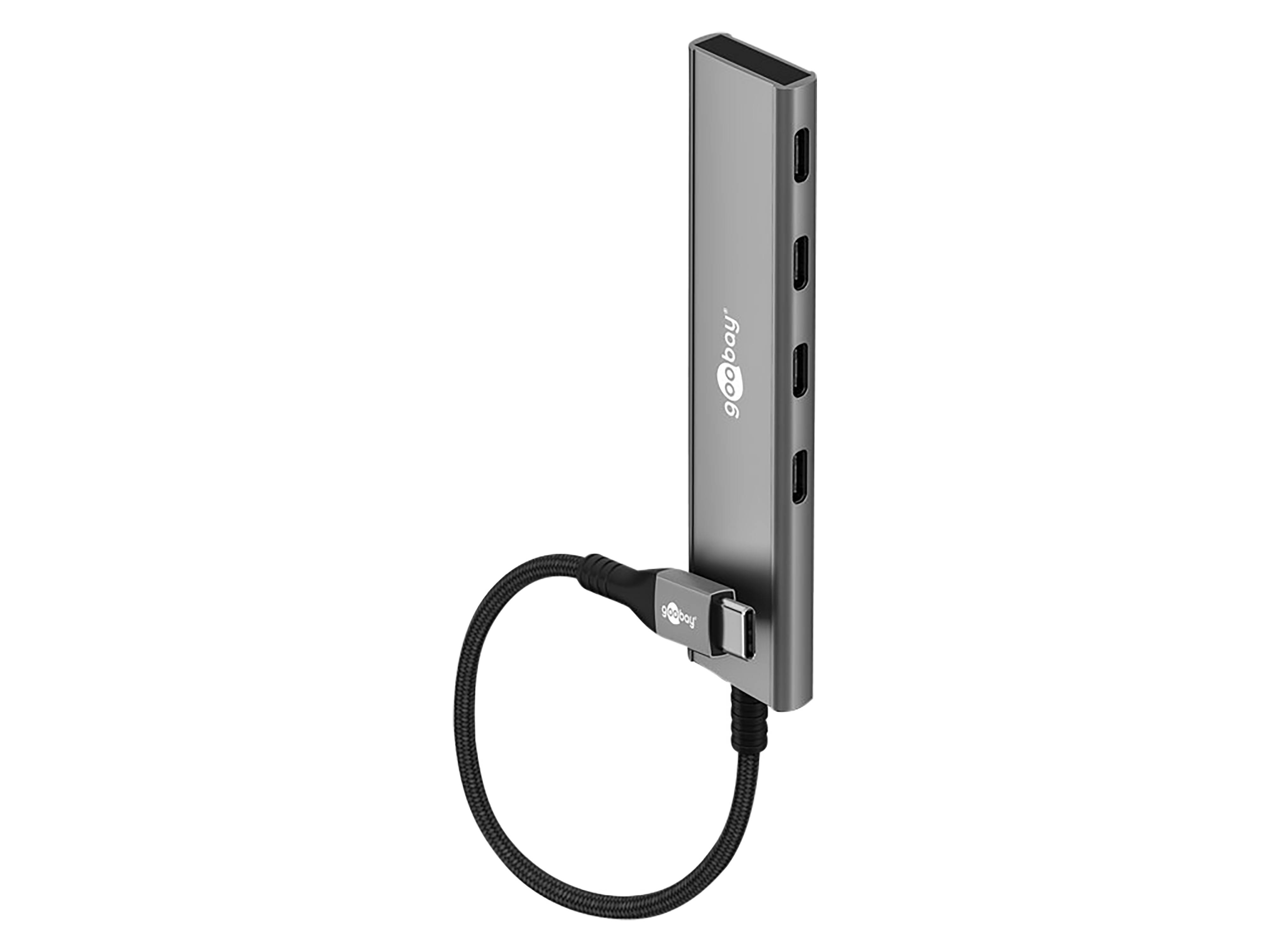 GOOBAY USB-C Hub 76564 Slim 4 Port USB-C auf USB-C 5 Gbit/s