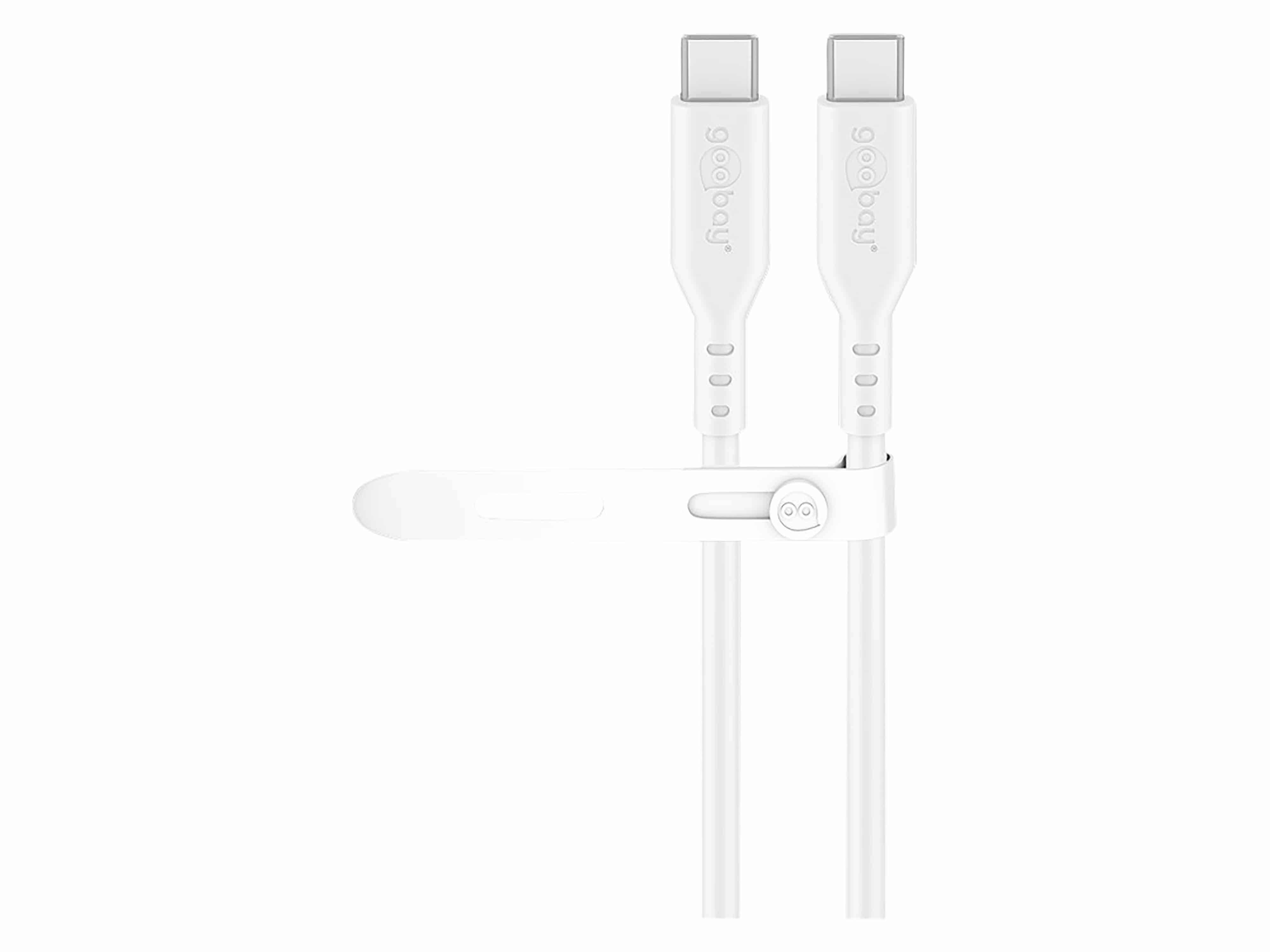 GOOBAY USB-C Kabel 77743 Silikon 1,5m weiß