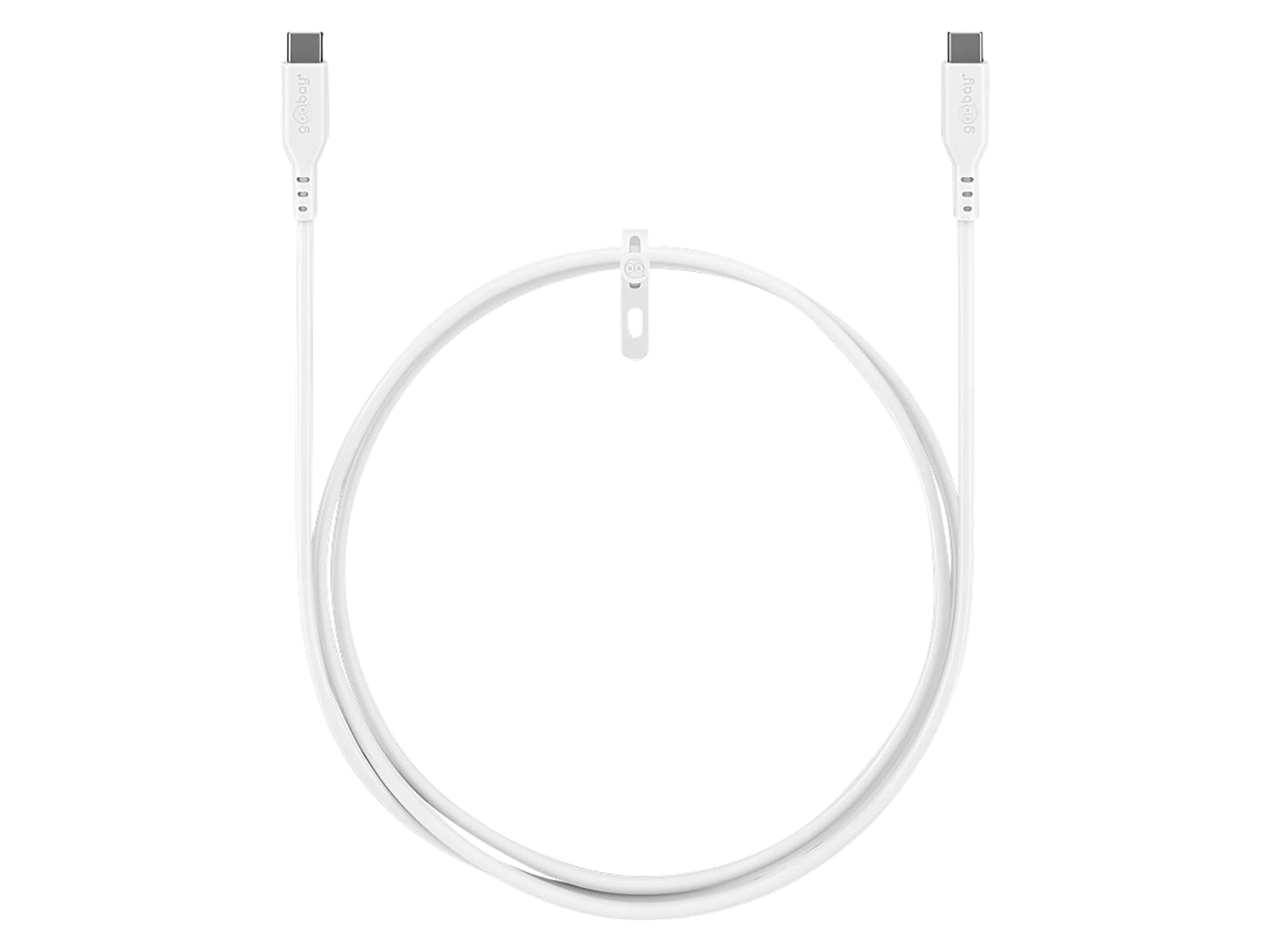 Ethernet-Kabel mit USB-C-Anschluss, gekennzeichnet mit 1000 Mbit/s Datenrate, 2,0m Länge.