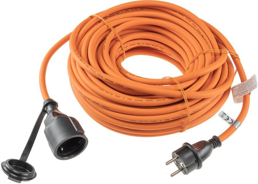 Verlängerung H07RN flammwidrig und ölbeständig 23613 Farbe orange Ausführung Verlängerungskabel Zuleitung H07RN-F 3G1,5