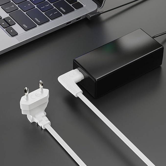 SONERO Netzkabel X-ESW-C7W-010W, Eurostecker, 90°, weiß, 1m