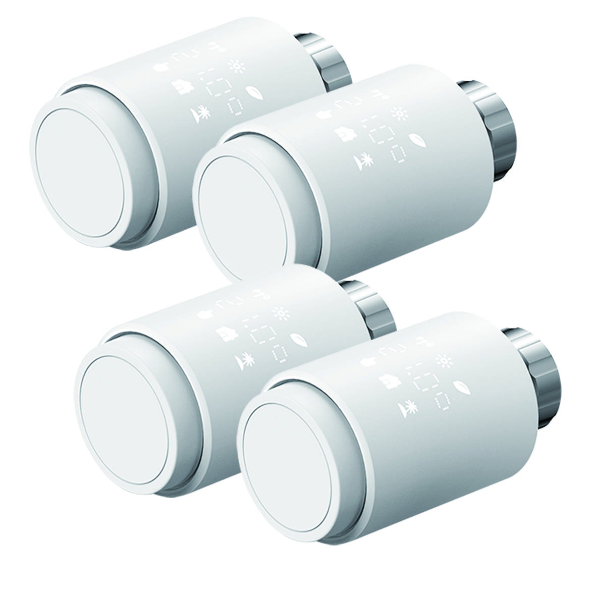 4 St.Smart WiFi-Thermostat Heizkörperthermostat Tuya-App, Alexa & Google Olympia HT-02Y