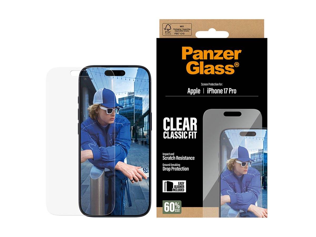 PanzerGlass Bildschirmschutz für Handy - KlassischePassform mit EasyAligner -