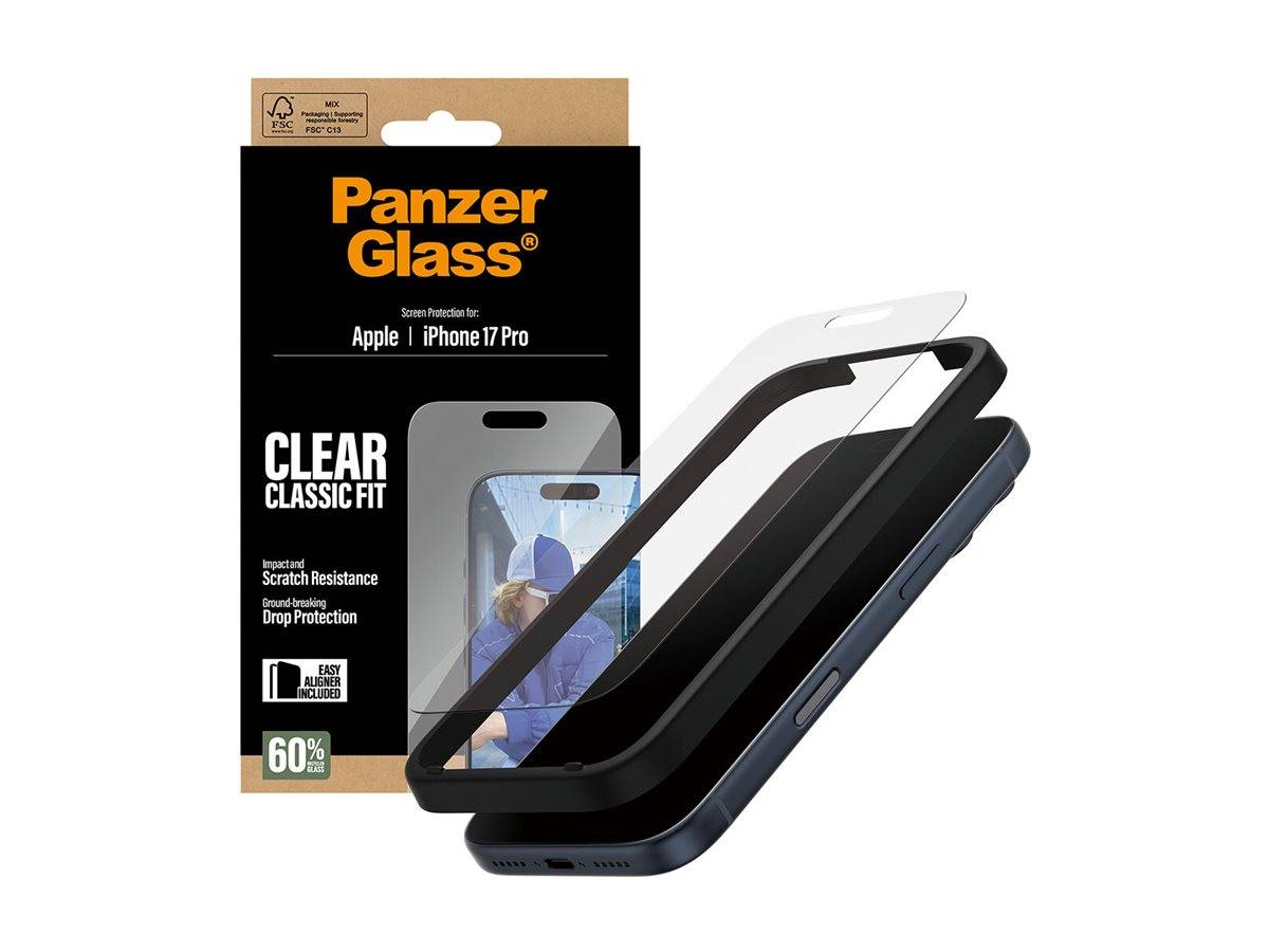 Schutzglass Classic Fit EasyAligner Tempered Glass pg55915 für iPhone 17 Pro