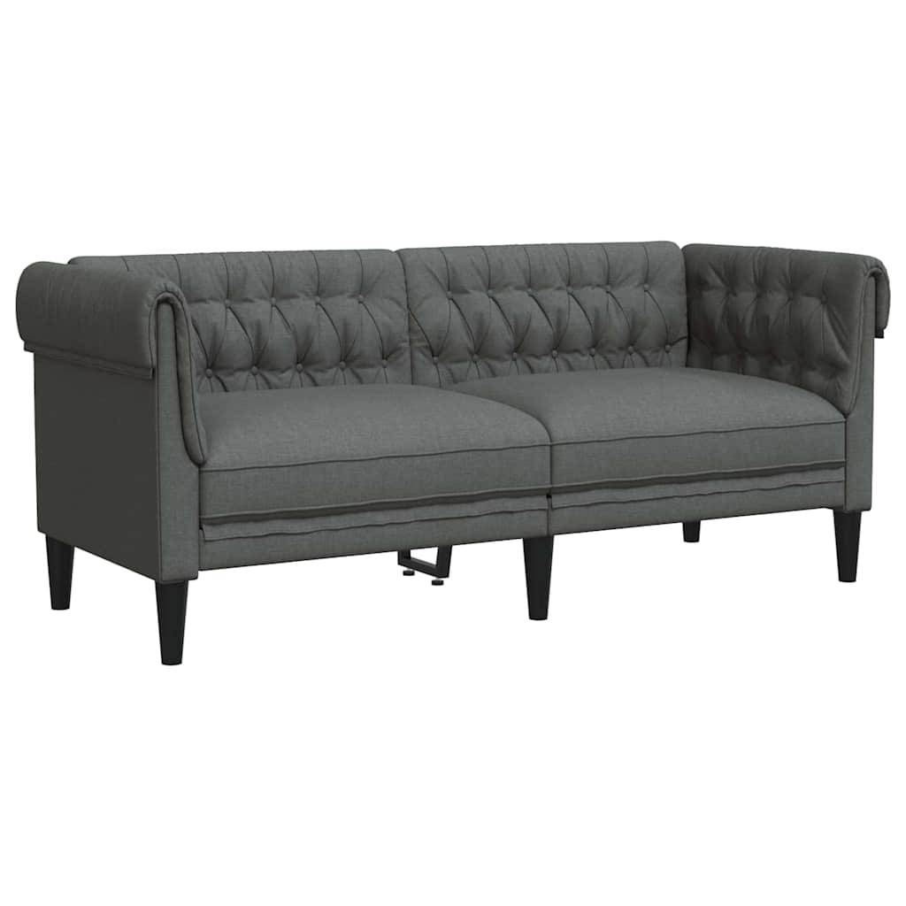 vidaXL Sofa Dunkelgrau 182,5 x 74,5 x 74,5 cm Polyester