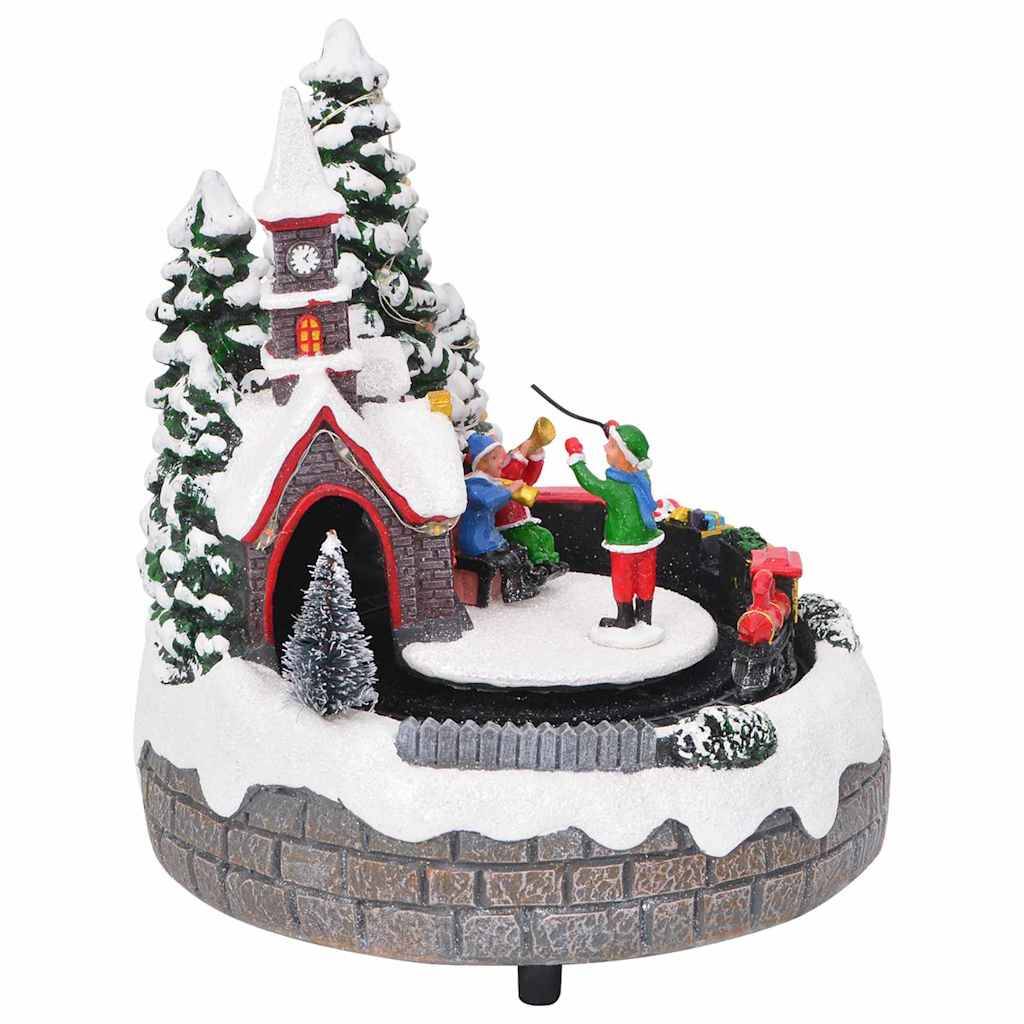 vidaXL Weihnachtlicher Tisch Mehrfarbig 16 x 16 x 19 cm Harz