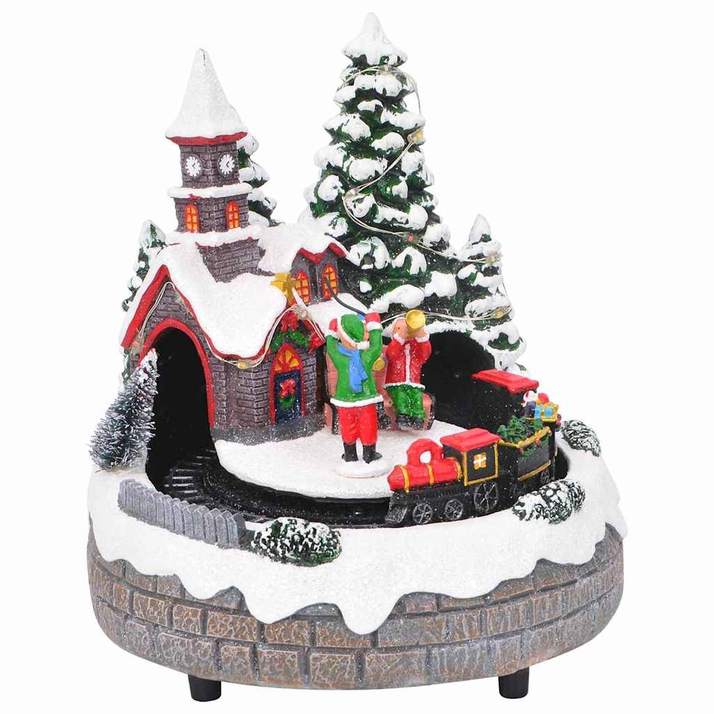 vidaXL Weihnachtlicher Tisch Mehrfarbig 16 x 16 x 19 cm Harz