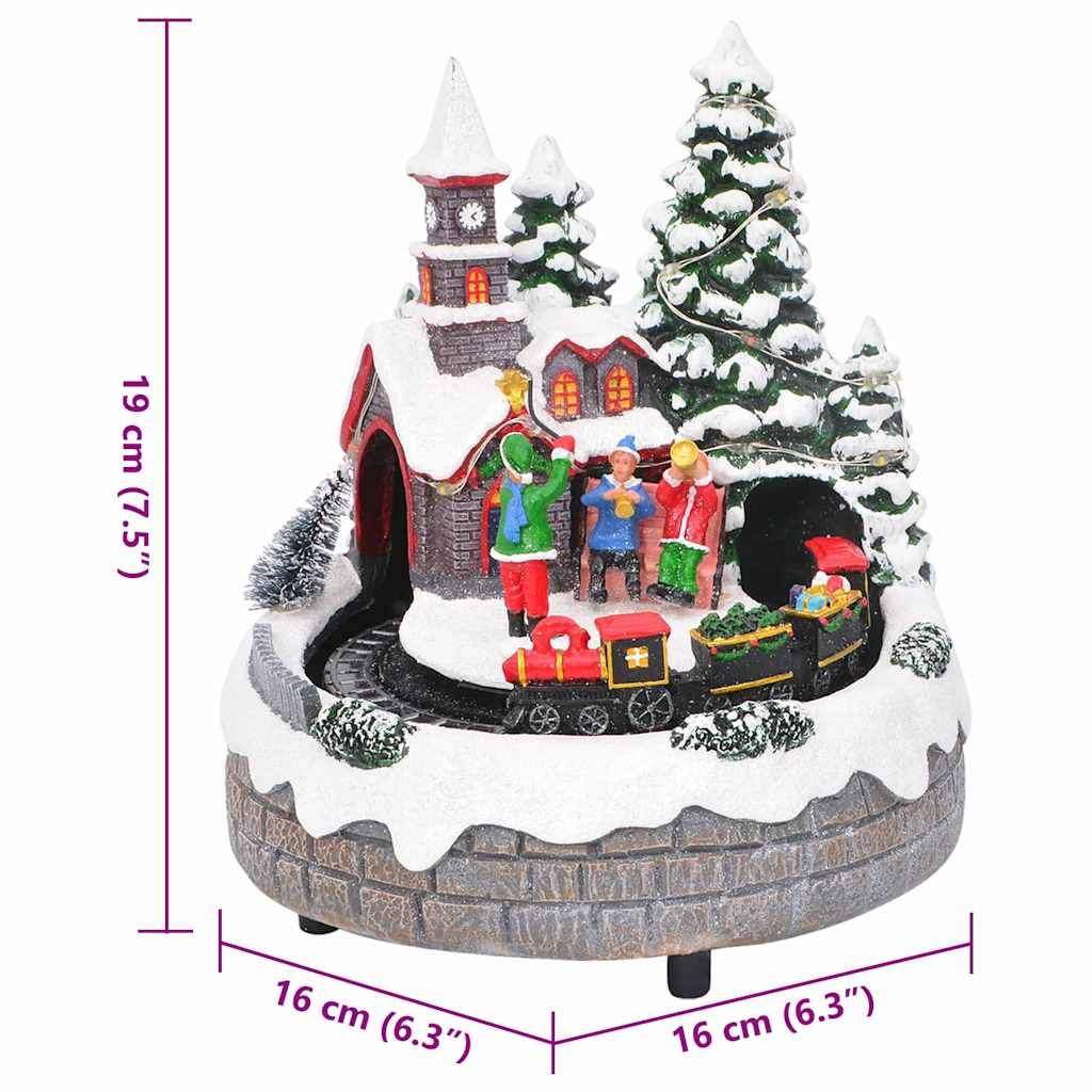 vidaXL Weihnachtlicher Tisch Mehrfarbig 16 x 16 x 19 cm Harz