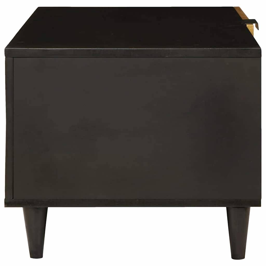 vidaXL Couchtisch Schwarz und Gold 80 x 50 x 40 cm Holzwerkstoff