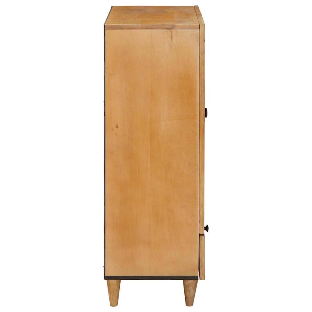 vidaXL Hochboard Hellbraun 60 x 33 x 100 cm massives Mangoholz
