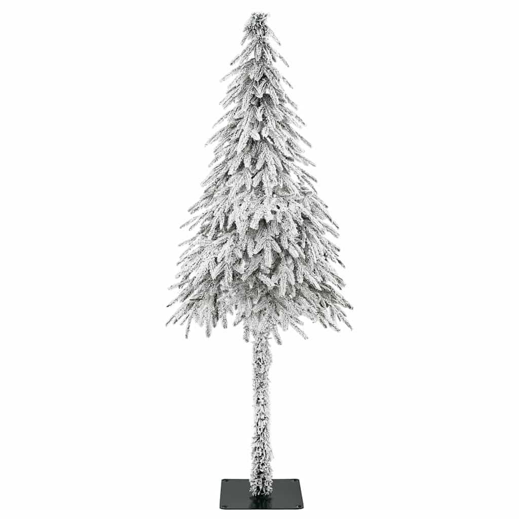 vidaXL Weihnachtsbaum mit 300 LEDs Weiß 210 cm PE und Stahl