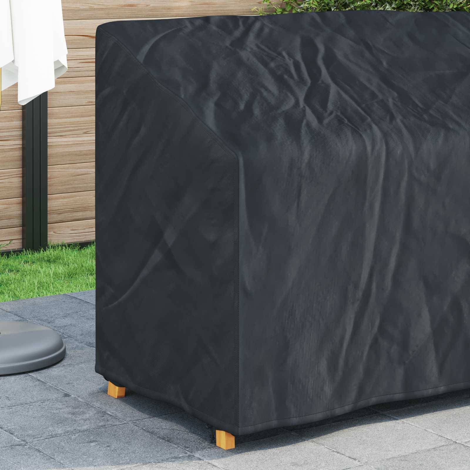 vidaXL Abdeckung für Gartenbank 134 x 70 x 65 / 94 cm 210D Oxford Stoff