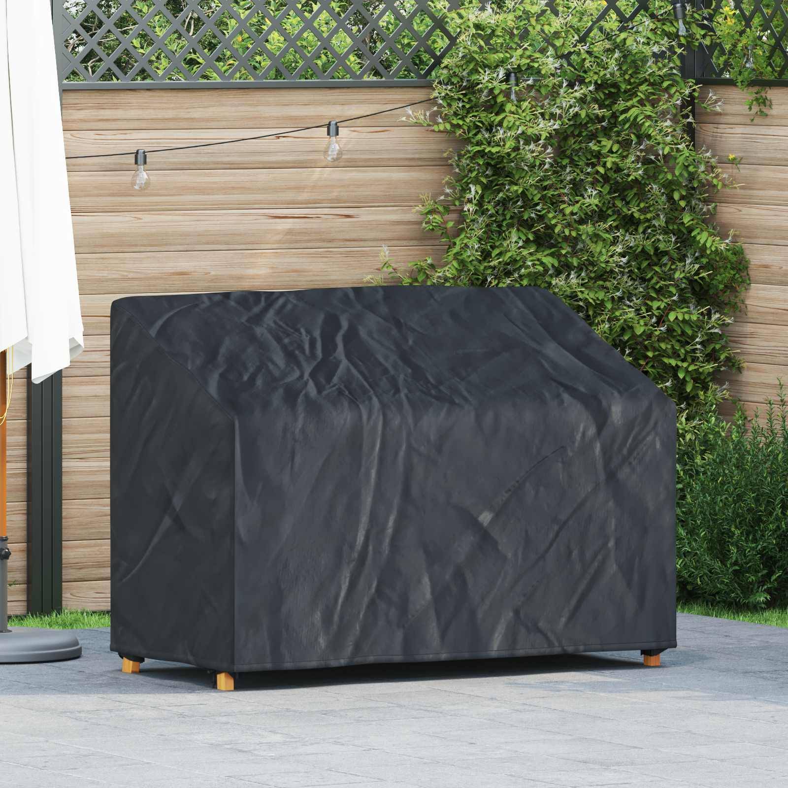 vidaXL Abdeckung für Gartenbank 134 x 70 x 65 / 94 cm 210D Oxford Stoff