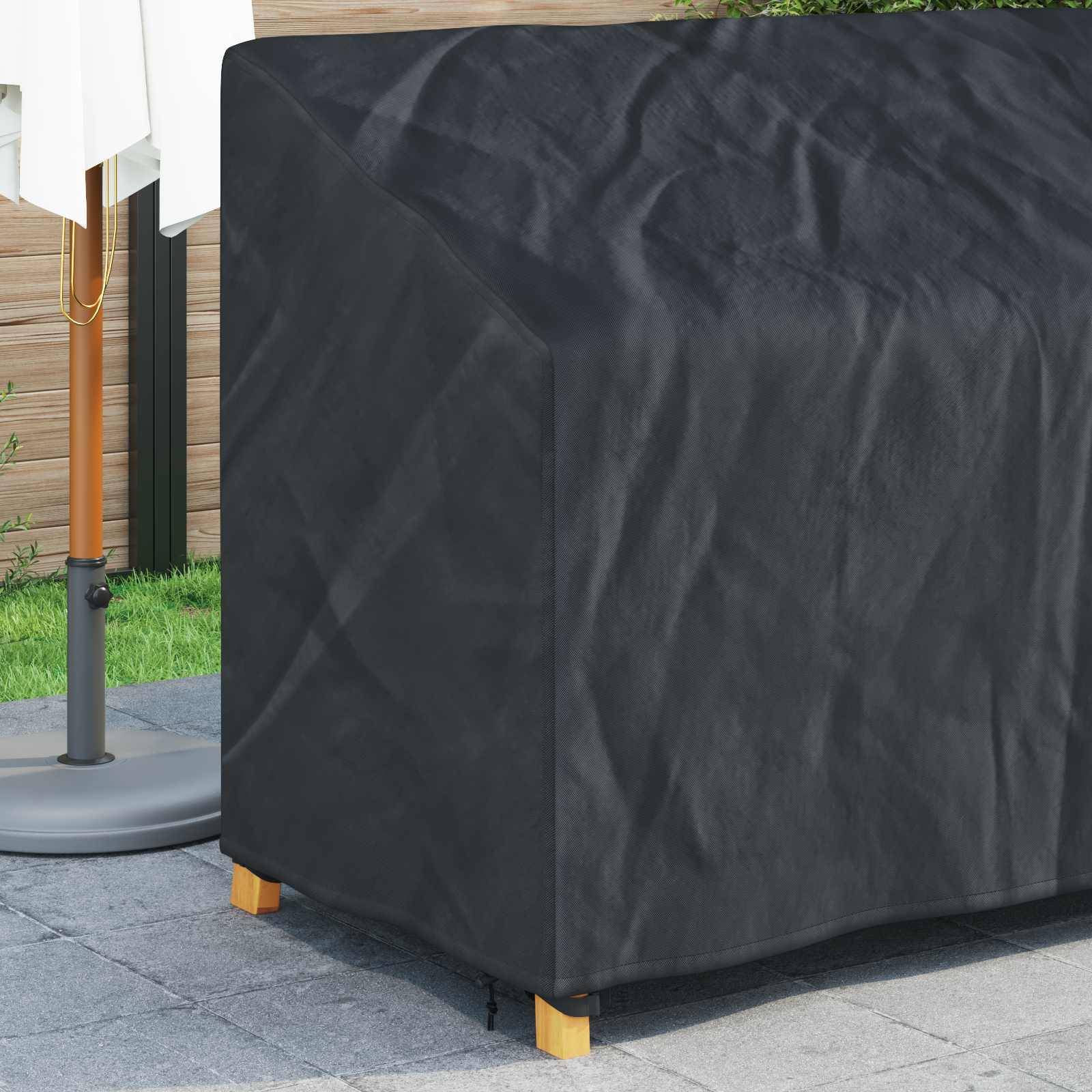 vidaXL Abdeckung für Gartenbank 165 x 70 x 65 / 94 cm 210D Oxford Stoff