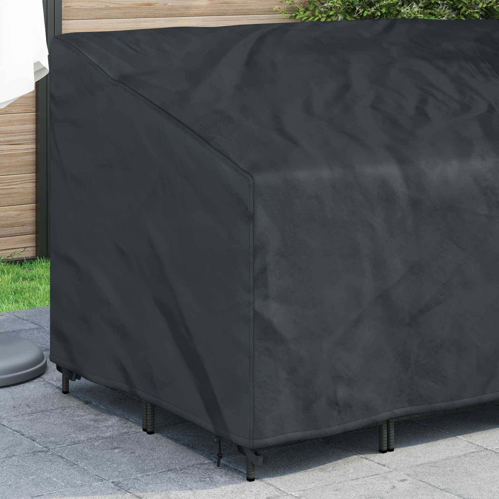 vidaXL Abdeckung für Gartenbank 160 x 100 x 61 / 89 cm 210D Oxford Stoff