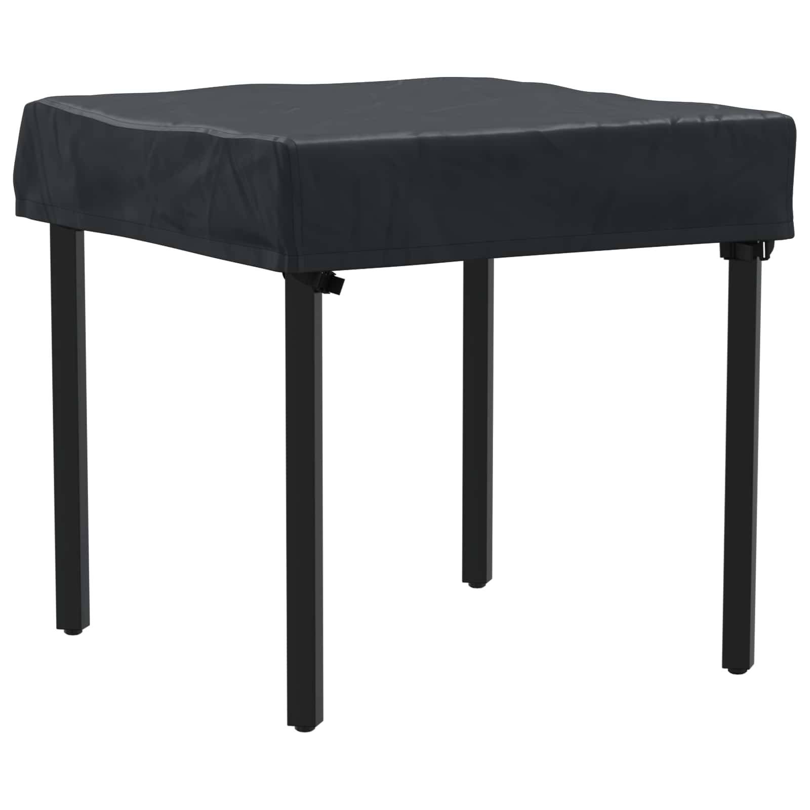 vidaXL Tischdecken Uni Schwarz 62 x 62 x 15 cm Stoff