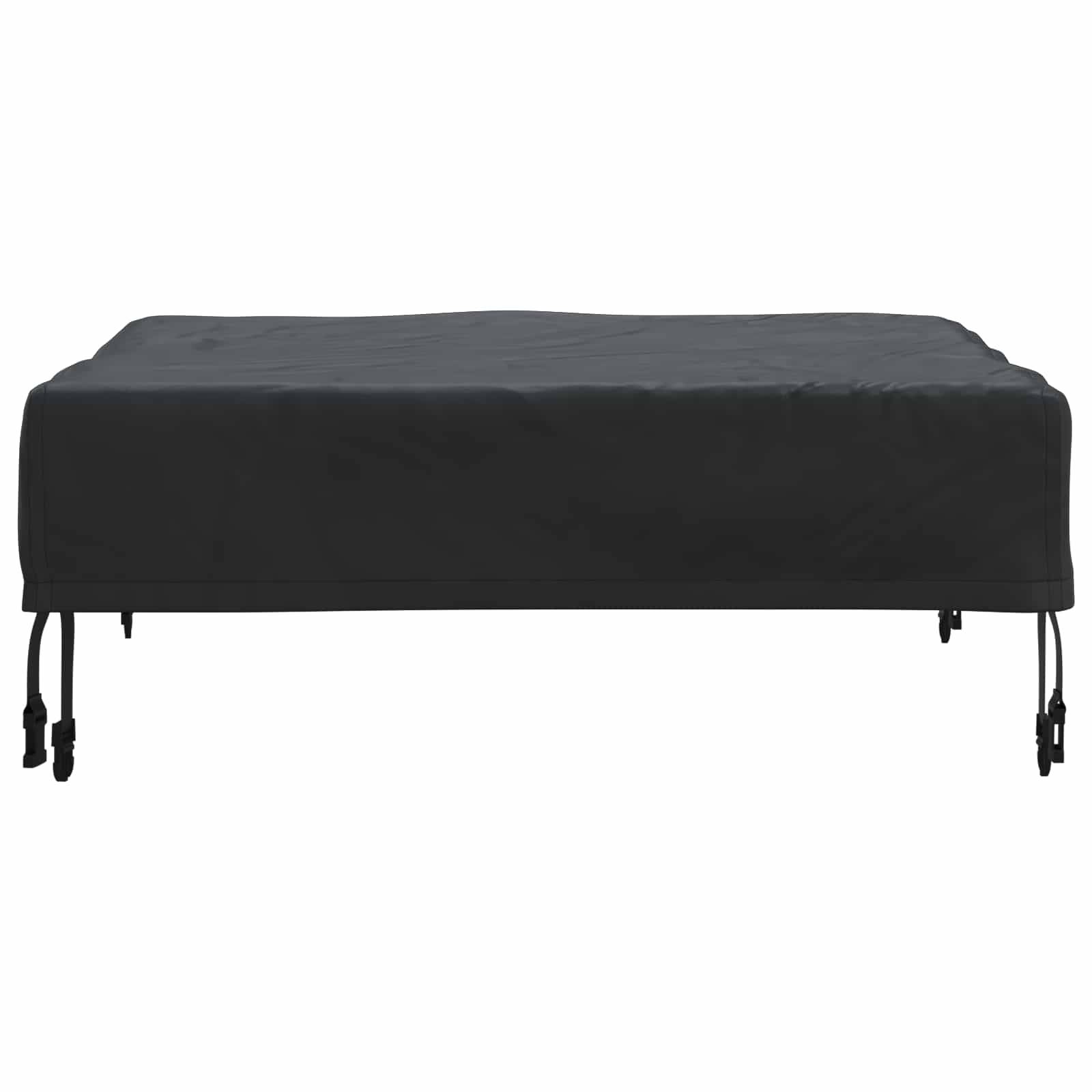 vidaXL Tischdecken Uni Schwarz 72 x 72 x 15 cm Stoff