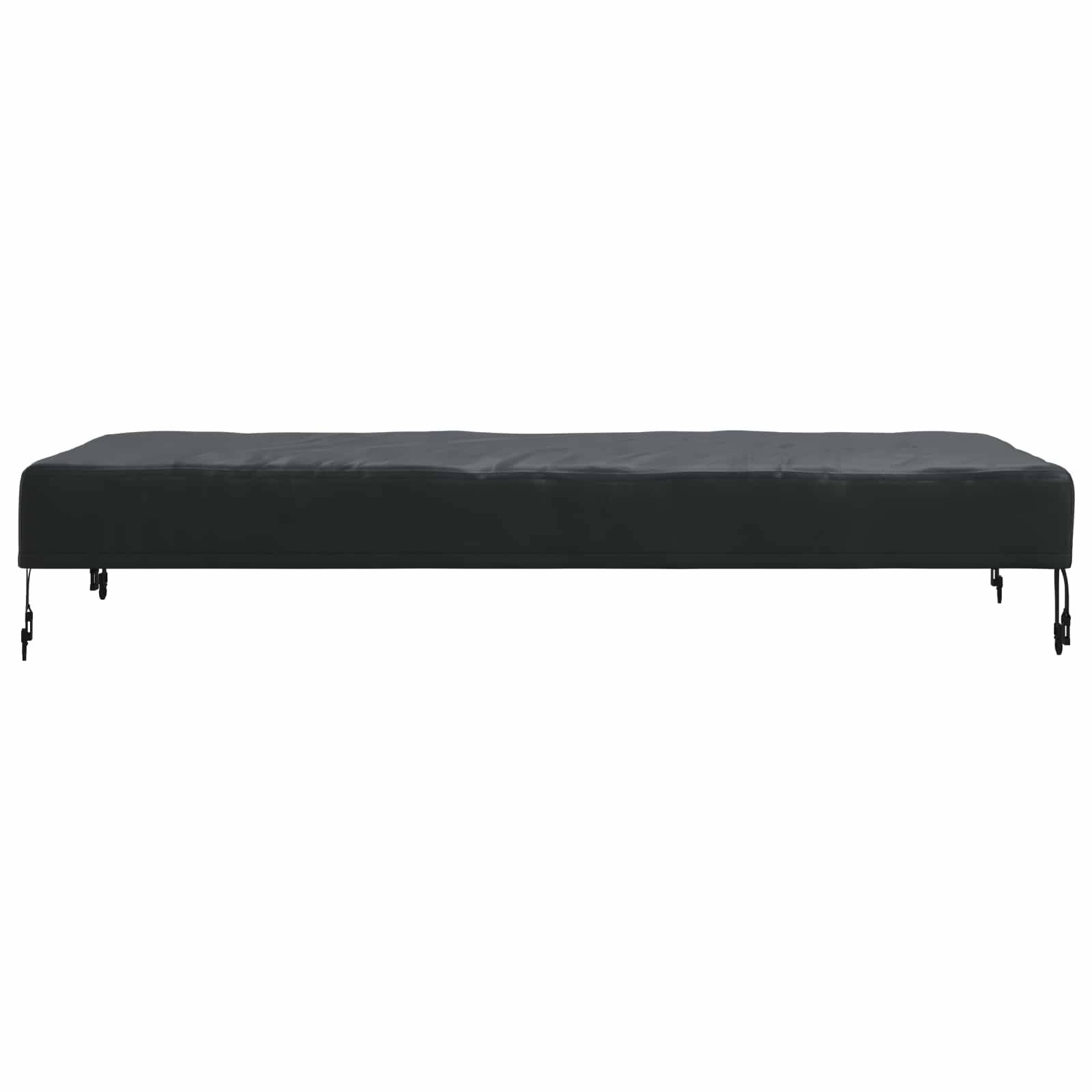 vidaXL Tischdecken Uni Schwarz 122 x 72 x 15 cm Stoff