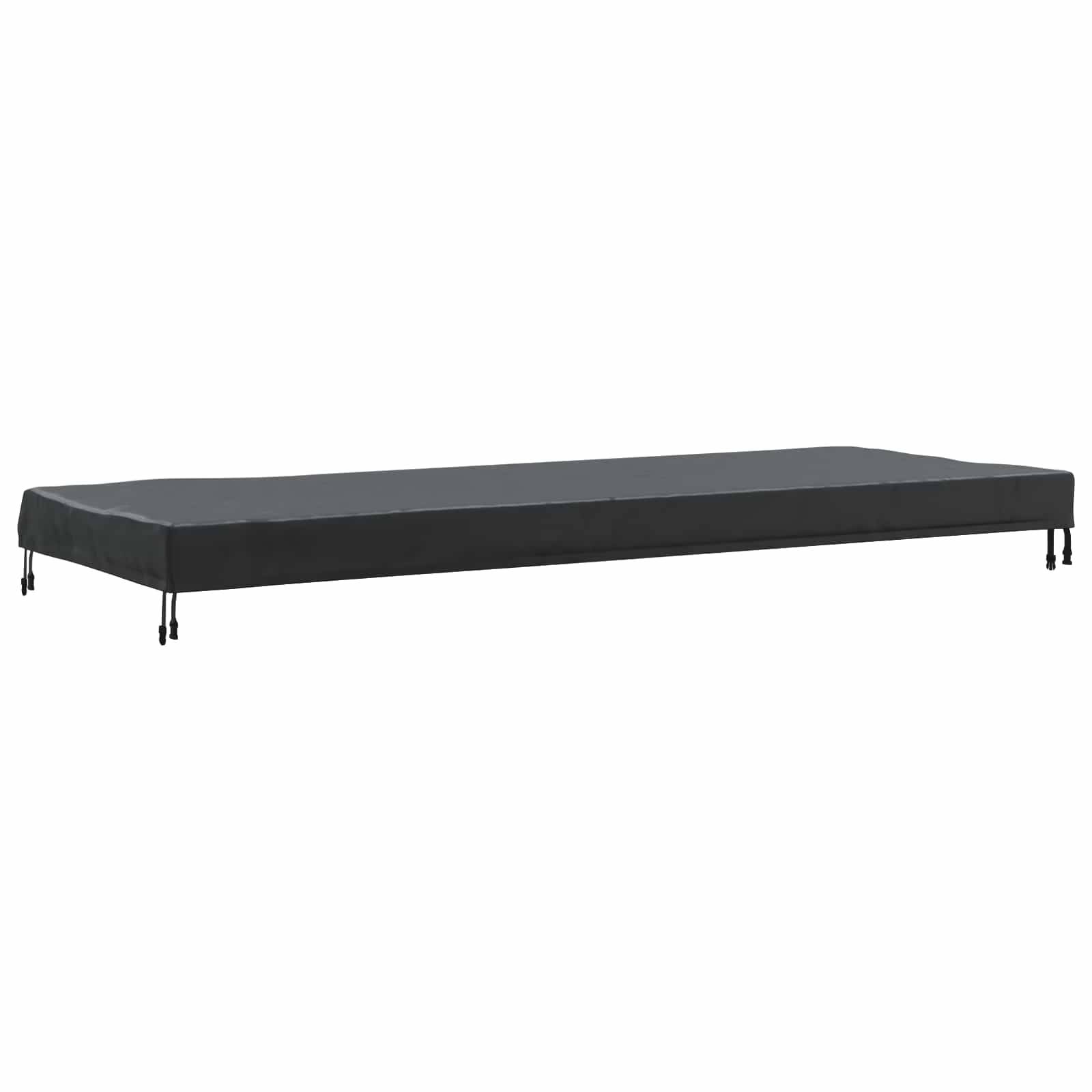 vidaXL Tischdecken Uni Schwarz 262 x 102 x 15 cm Stoff