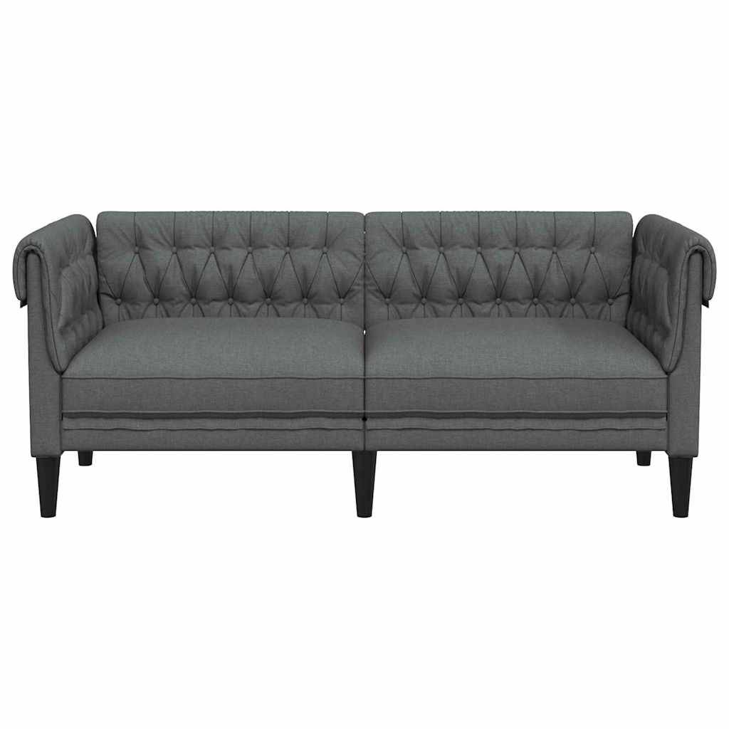 vidaXL Sofa Dunkelgrau 182,5 x 74,5 x 74,5 cm Polyester