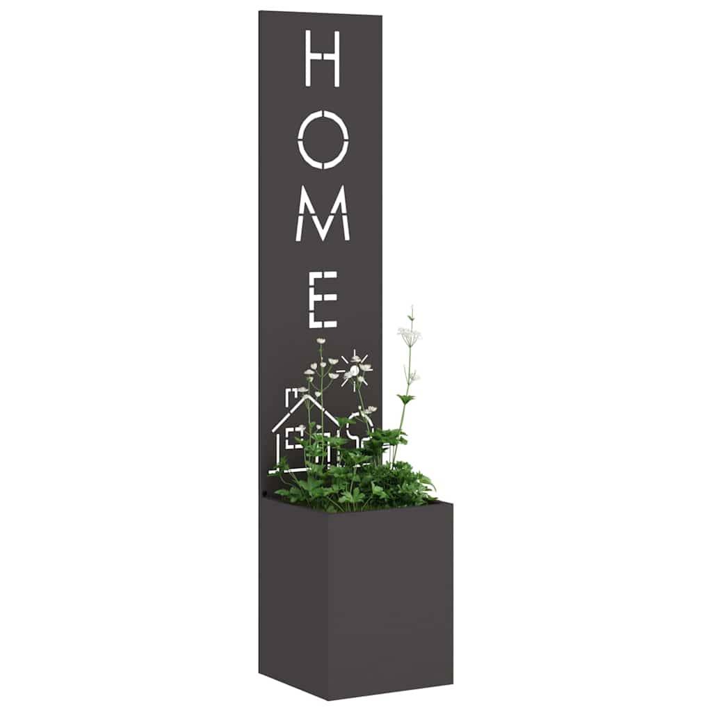 vidaXL Garten Sichtschutz-Leinwand Schwarz 32 x 32 x 150 cm