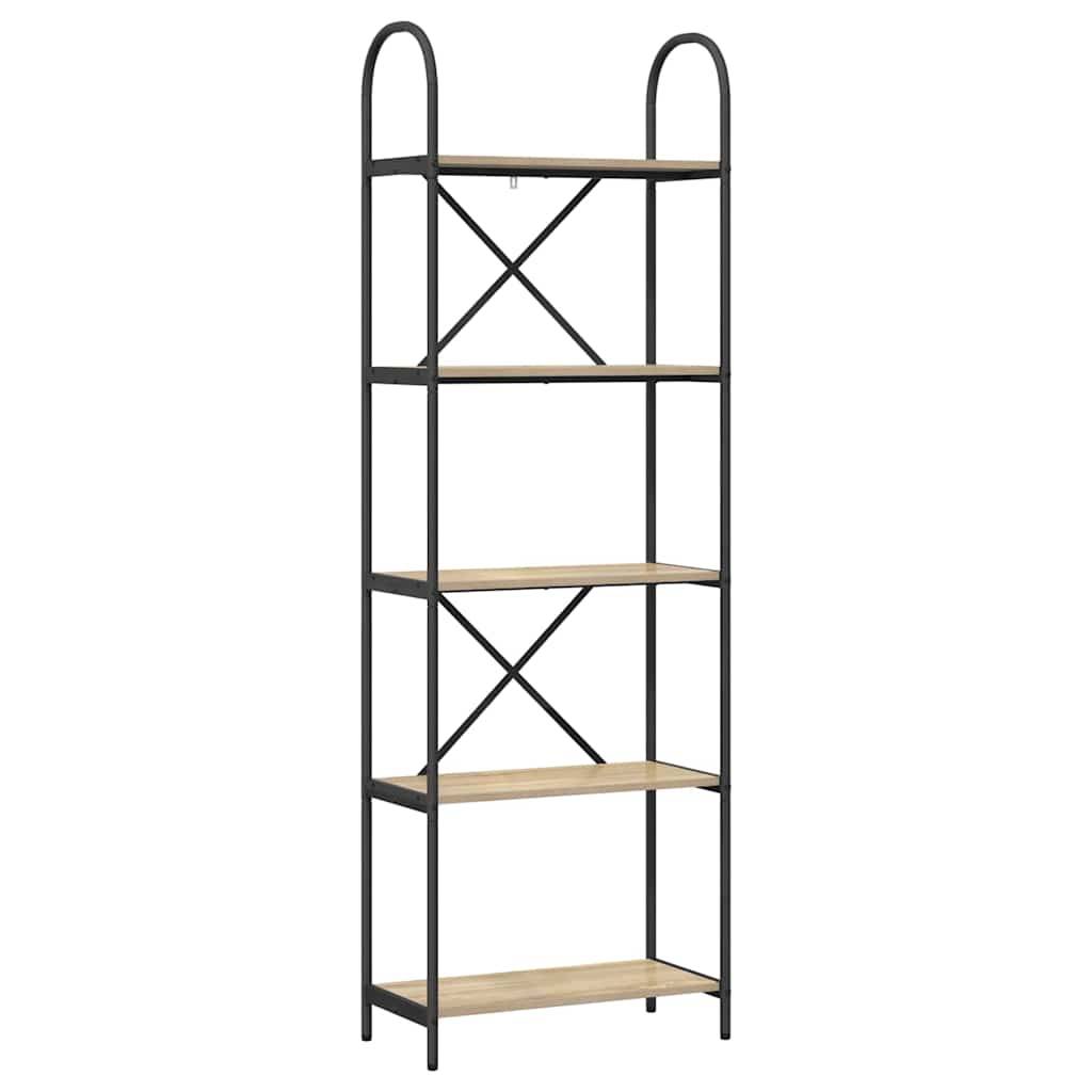 vidaXL Bücherregal Sonoma-Eiche 60 x 30 x 183 cm Holzwerkstoff