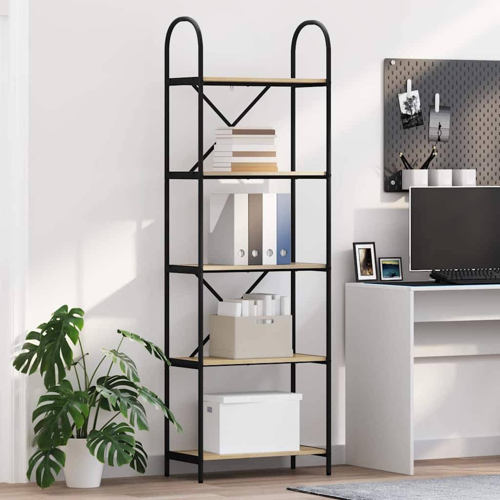 vidaXL Bücherregal Sonoma-Eiche 60 x 30 x 183 cm Holzwerkstoff